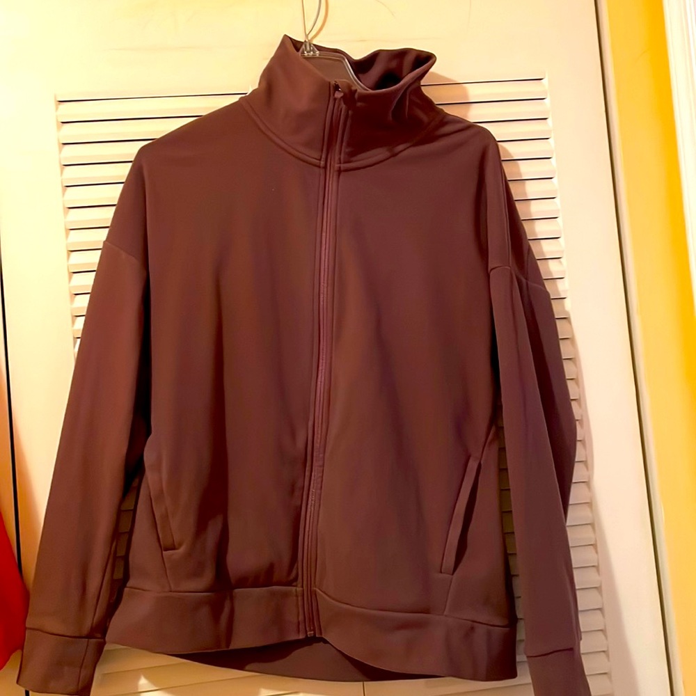 Mondetta Women’s Cozy Full Zip Jacket; Berry Flint; M